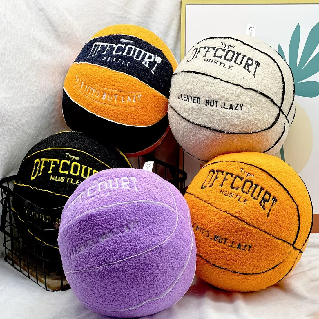 Almohada de baloncesto de 25cm para niños, juguete de peluche de Anime, pelota de peluche para el hogar para fanáticos, juguete exquisito, regalos de cumpleaños para niños