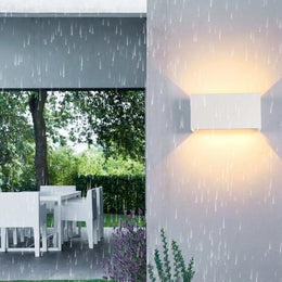 Lámpara de pared moderna nórdica 12W 24W IP65 lámparas LED impermeables aplique de pared interior exterior sala de estar porche lámpara de pared del dormitorio