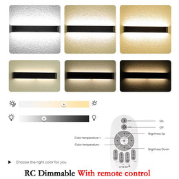 Lámpara de pared LED moderna regulable 110/220V accesorio de iluminación interior apliques de pared escalera dormitorio cabecera sala de estar iluminación del pasillo de casa