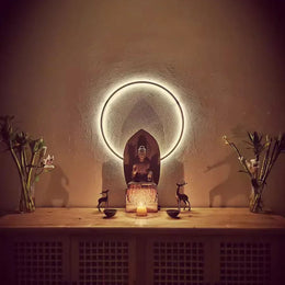 Lámpara de pared LED circular de oro negro moderna de diseño para fondo de dormitorio sala de estar decoración del pasillo luz con enchufe aplique nórdico