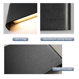 Lámpara de pared LED moderna regulable 110/220V accesorio de iluminación interior apliques de pared escalera dormitorio cabecera sala de estar iluminación del pasillo de casa