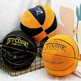 Almohada de baloncesto de 25cm para niños, juguete de peluche de Anime, pelota de peluche para el hogar para fanáticos, juguete exquisito, regalos de cumpleaños para niños