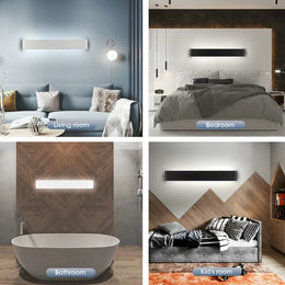 Lámpara de pared LED moderna regulable 110/220V accesorio de iluminación interior apliques de pared escalera dormitorio cabecera sala de estar iluminación del pasillo de casa