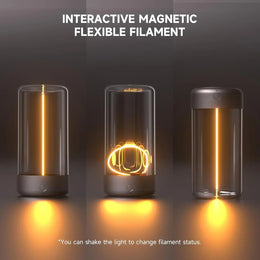 Luz magnética ambiental de alambre cuántico portátil, carga tipo C, función de protección ocular, dormitorio, estudio, camping, regalo de Navidad