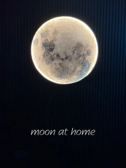 Lámpara de pared de Luna, Fondo de sala de estar, lámpara de techo de pared, lámpara de techo artística para dormitorio, lámpara decorativa de superficie de imitación de luna