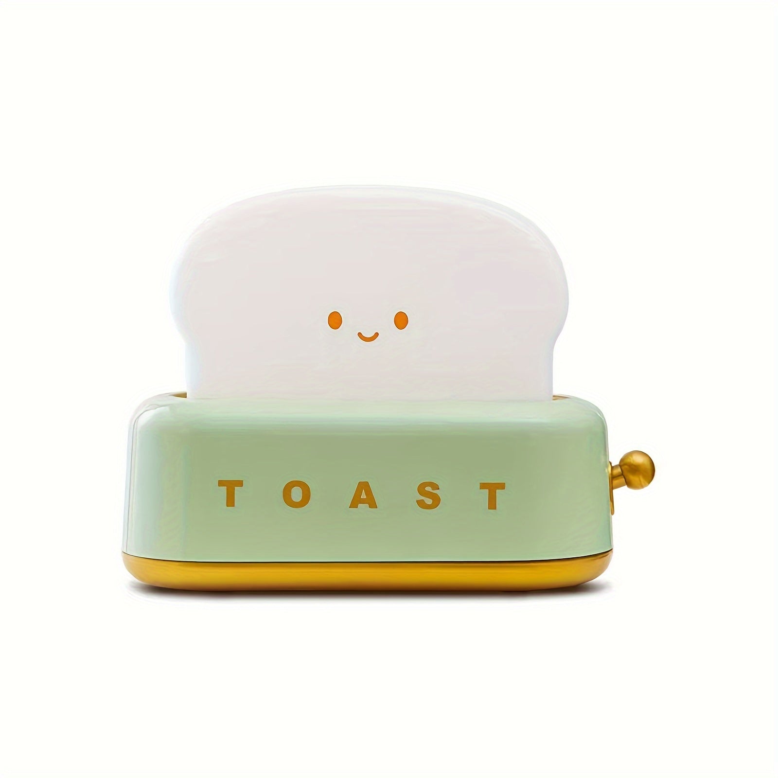 Lámpara de mesa LED Staaricc con forma de tostadora, recargable por USB, bonita lámpara de mesa decorativa reconfortante con luz nocturna LED de pan tostado, diseño creativo de luz nocturna de pan, adecuada para uso familiar, regalo perfecto de cumpleaños